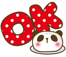Cute panda cake sticker #5062434