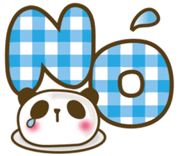 Cute panda cake sticker #5062435