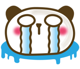 Cute panda cake sticker #5062438