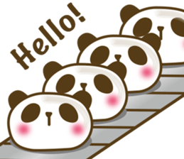 Cute panda cake sticker #5062440