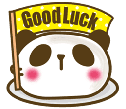 Cute panda cake sticker #5062448