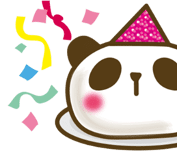 Cute panda cake sticker #5062455