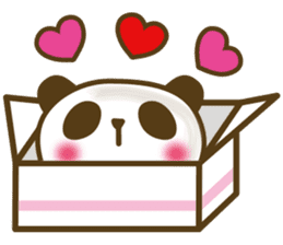 Cute panda cake sticker #5062459