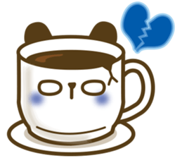 Cute panda cake sticker #5062465