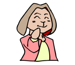 A rabbit 's facial expression. sticker #5063076