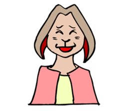 A rabbit 's facial expression. sticker #5063081