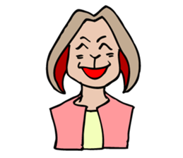 A rabbit 's facial expression. sticker #5063083