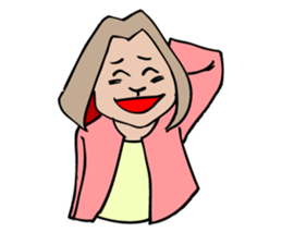 A rabbit 's facial expression. sticker #5063084