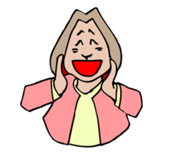 A rabbit 's facial expression. sticker #5063085