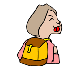 A rabbit 's facial expression. sticker #5063086