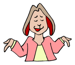 A rabbit 's facial expression. sticker #5063089