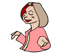 A rabbit 's facial expression. sticker #5063090