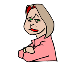 A rabbit 's facial expression. sticker #5063102