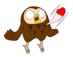 Fuku-kun sticker of Lucky Owl sticker #5064001