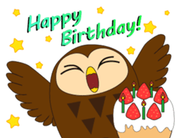 Fuku-kun sticker of Lucky Owl sticker #5064019