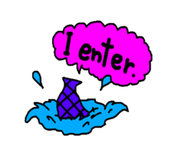 Bobbed hair seamaid"MARI" sticker #5064401