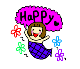 Bobbed hair seamaid"MARI" sticker #5064408