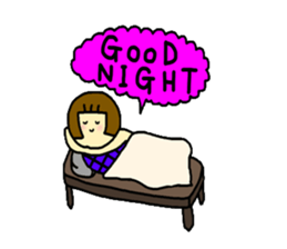 Bobbed hair seamaid"MARI" sticker #5064423