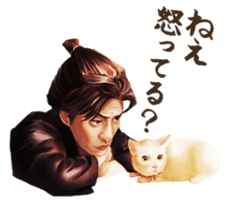 neko samurai Kyutaro&Tamanojyo sticker #5065162