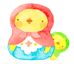Little Bird Matryoshka Worldwide Edition sticker #5065410