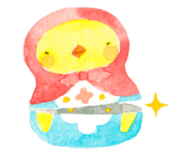 Little Bird Matryoshka Worldwide Edition sticker #5065411