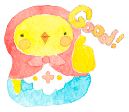 Little Bird Matryoshka Worldwide Edition sticker #5065420