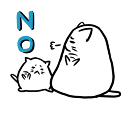 Glutinous rice cat's sticker #5065495