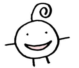 Head and leg person sticker #5066076