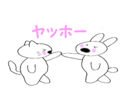 Nose big rabbit and Friends4 sticker #5066952