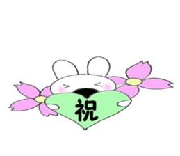 Nose big rabbit and Friends4 sticker #5066989