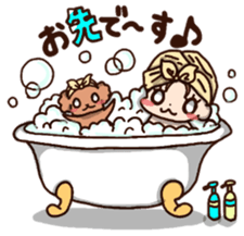 A bride and dog sticker #5067872