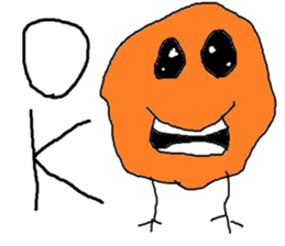 Colorful creature sticker #5069270