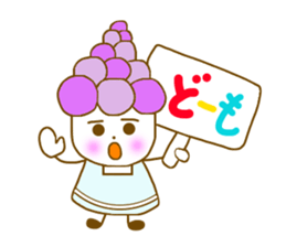 Iavender girl and lily of the valley sticker #5069305