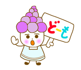 Iavender girl and lily of the valley sticker #5069305