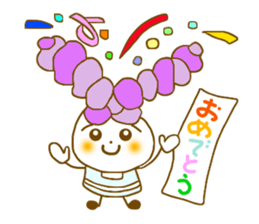 Iavender girl and lily of the valley sticker #5069315