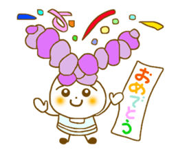 Iavender girl and lily of the valley sticker #5069315