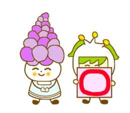 Iavender girl and lily of the valley sticker #5069316