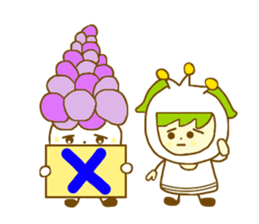 Iavender girl and lily of the valley sticker #5069317