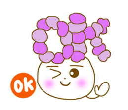 Iavender girl and lily of the valley sticker #5069319