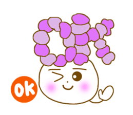 Iavender girl and lily of the valley sticker #5069319