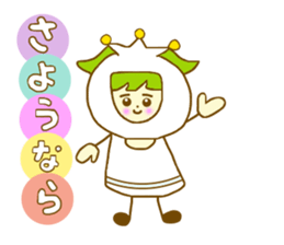 Iavender girl and lily of the valley sticker #5069320