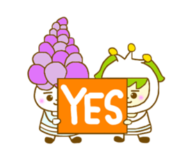 Iavender girl and lily of the valley sticker #5069324