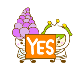 Iavender girl and lily of the valley sticker #5069324