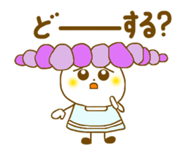 Iavender girl and lily of the valley sticker #5069335