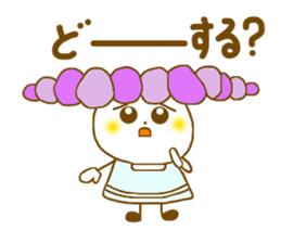 Iavender girl and lily of the valley sticker #5069335