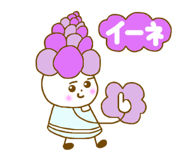 Iavender girl and lily of the valley sticker #5069336