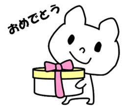 Pretty white dog sticker #5069586