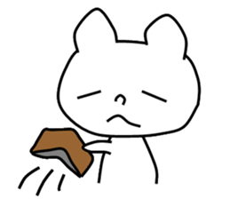 Pretty white dog sticker #5069595