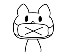 Pretty white dog sticker #5069599