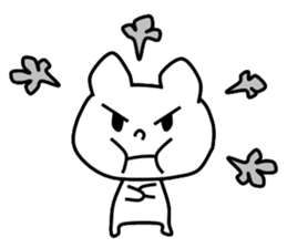 Pretty white dog sticker #5069601